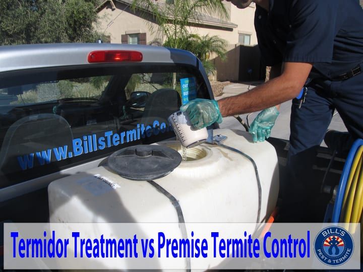 Termidor Treatment vs Premise Termite Control